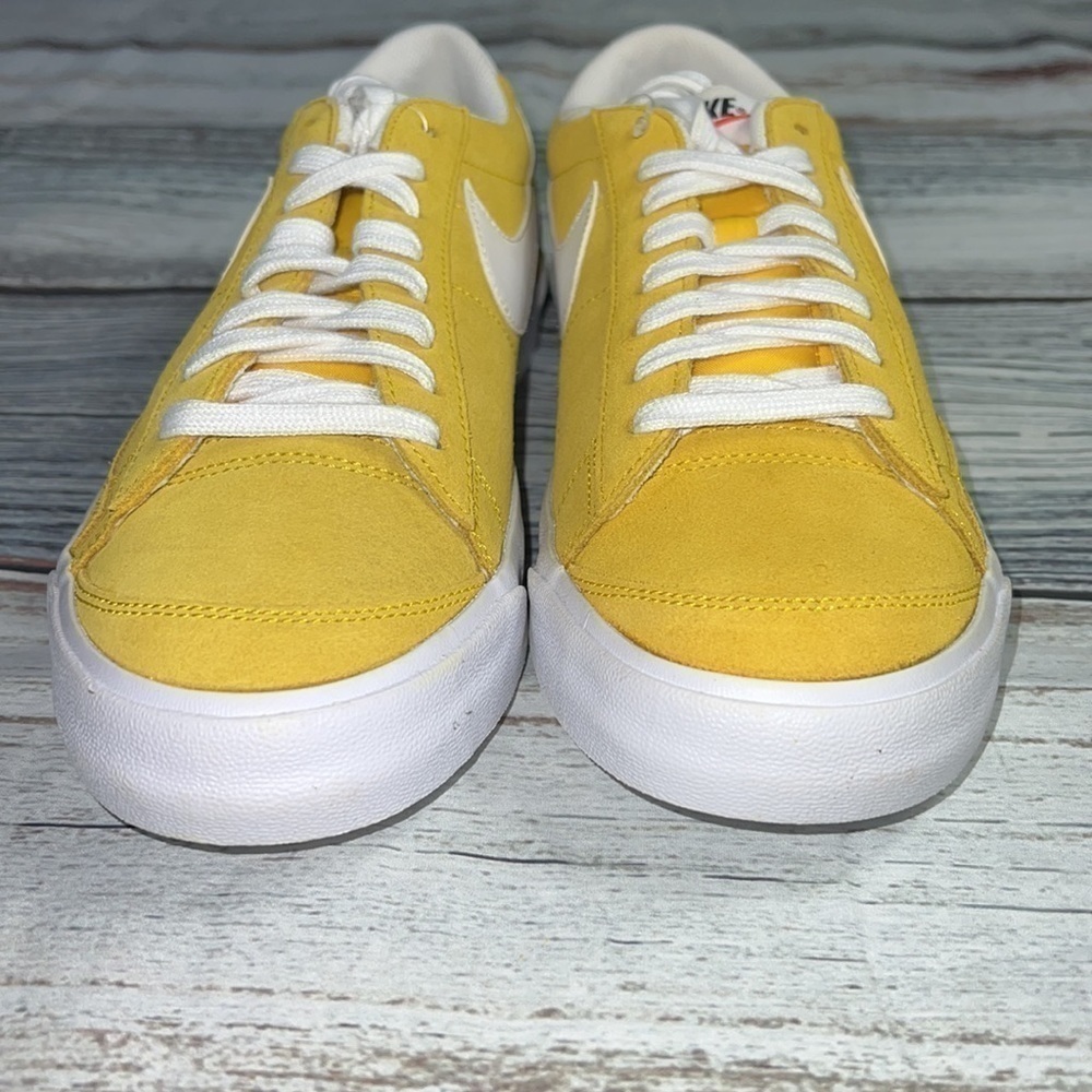Nike Men's Blazer Low ‘77 Suede Speed Yellow/White-Speed Yellow-White Size 9 - Picture 5 of 9